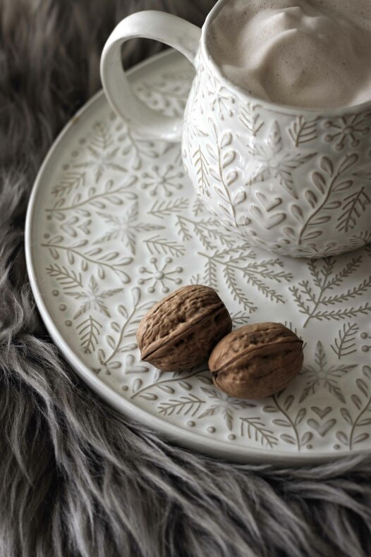 Plate Winter heart  - 2x25cm