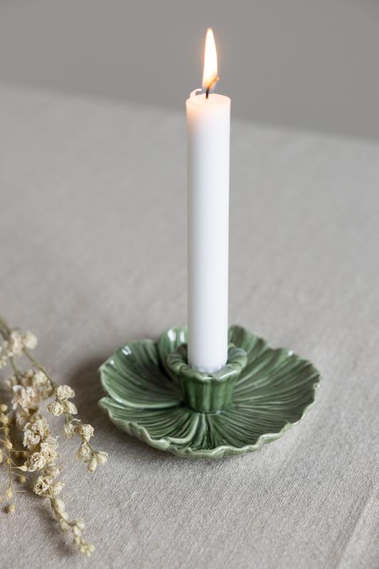 BOTANIK liten mörkgrön ljusstake