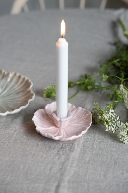 BOTANIK liten ljusrosa ljusstake