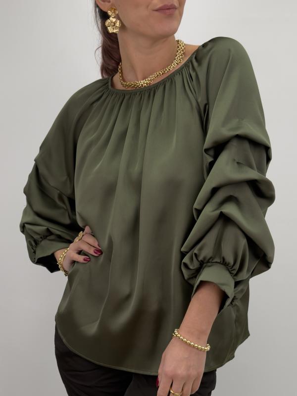 Raya Blouse Army Onesize