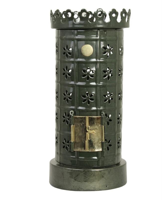 Värmeljushållare Kakelugn - grön