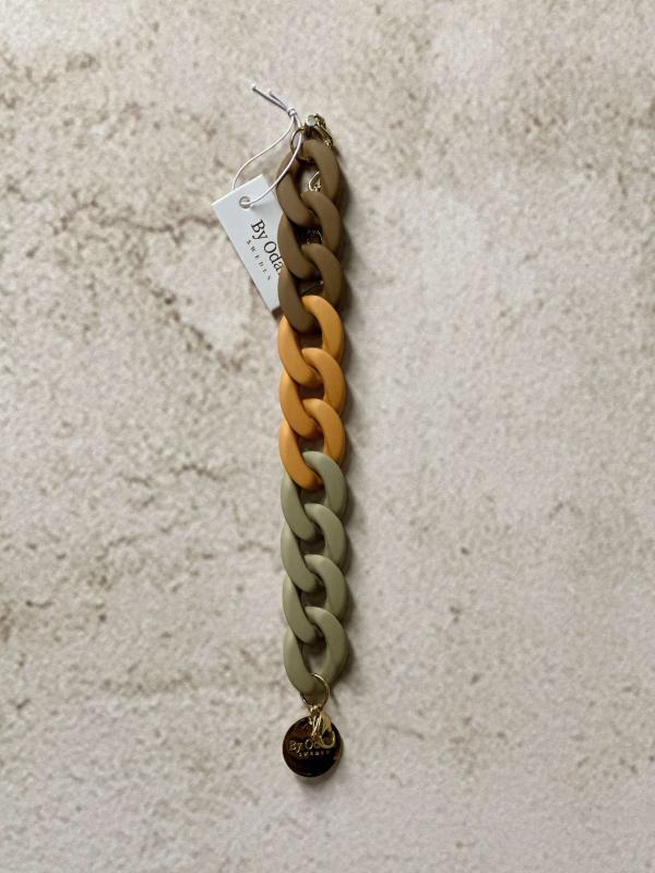 Odahl Armband brun/orange/beige