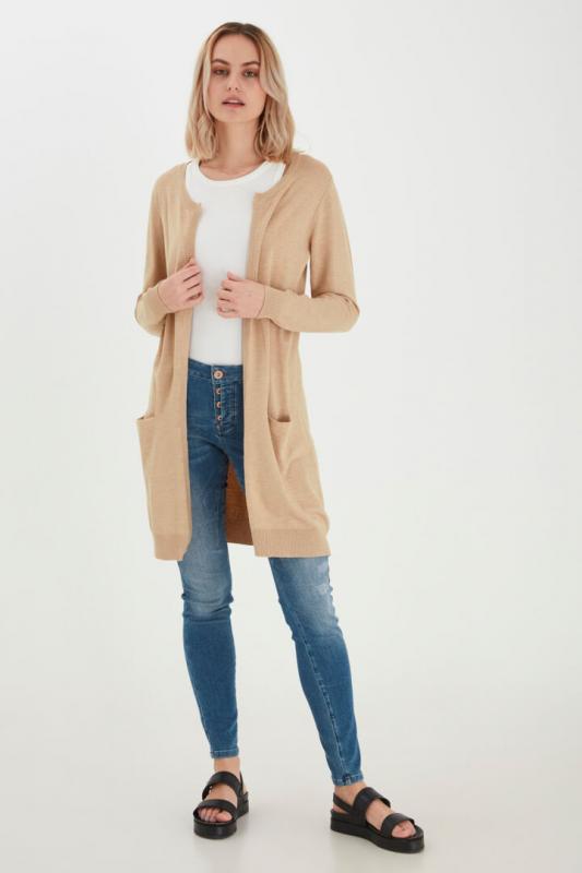 Sara long Cardigan - Irish creme melange