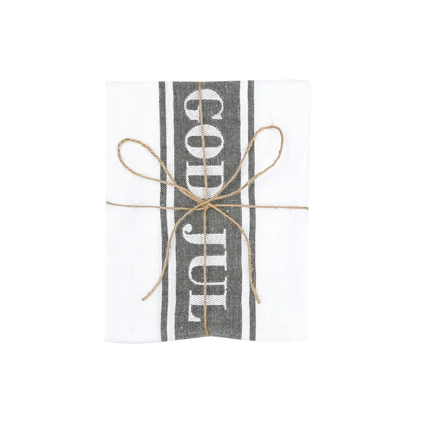Kökshandduk God Jul - Olivgrön 50x70