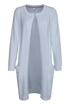 Sara Long Cardigan -Brunnera Blue melange