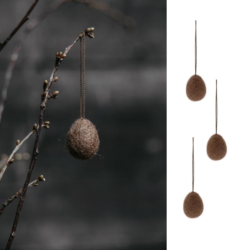 ULLÅS liten brun 3-pack