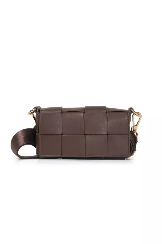 Braided iPhone Bag - chocolate