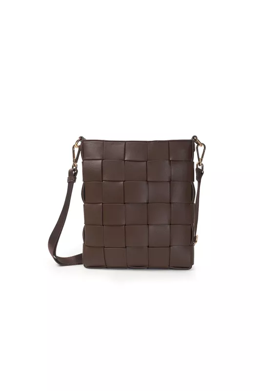 Braided strap Bag - chocolate