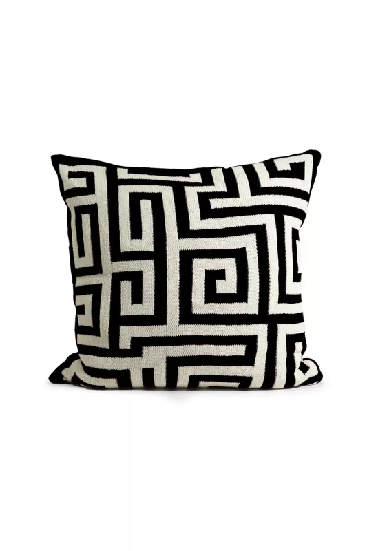 Kuddfodral knitted - Black 50x50