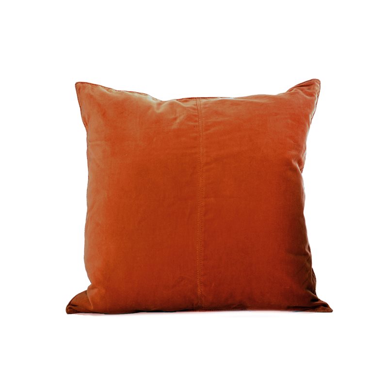 Cognac Velvet Cushion Cover - 50x50