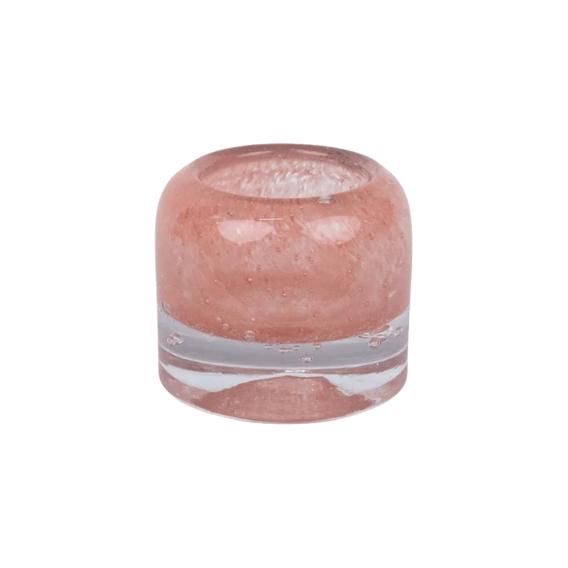 Leah Ljuslykta - korall 7,5cm