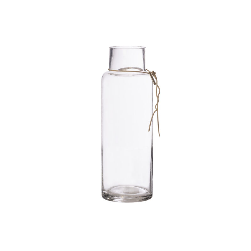 Glasvas klar - D10 H34 cm