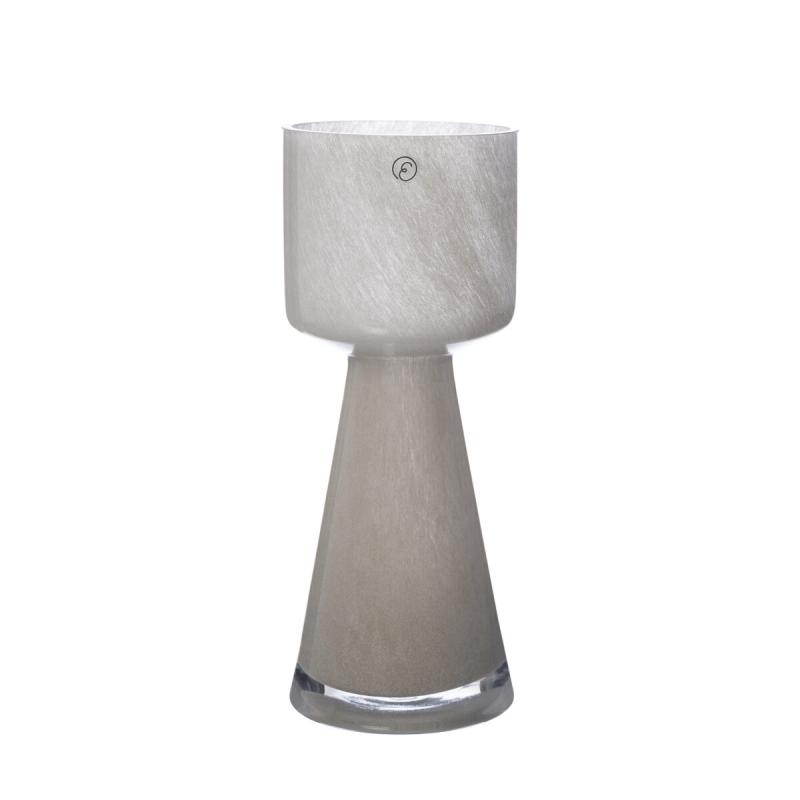 Lökvas/ljuslykta - beige d8 h20