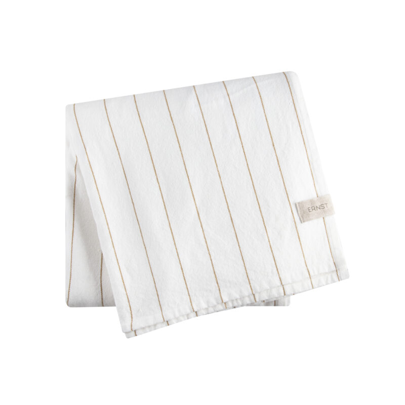 ERNST - Duk vit/saffran 140x300
