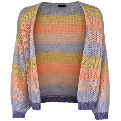 Filuca stripe knit Cardigan - peach