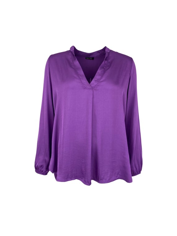 Vibella satin Blouse - lilac