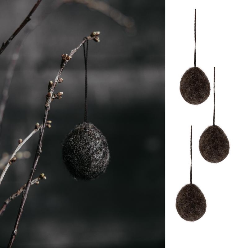 ULLÅS stor mörkbrun 3-pack