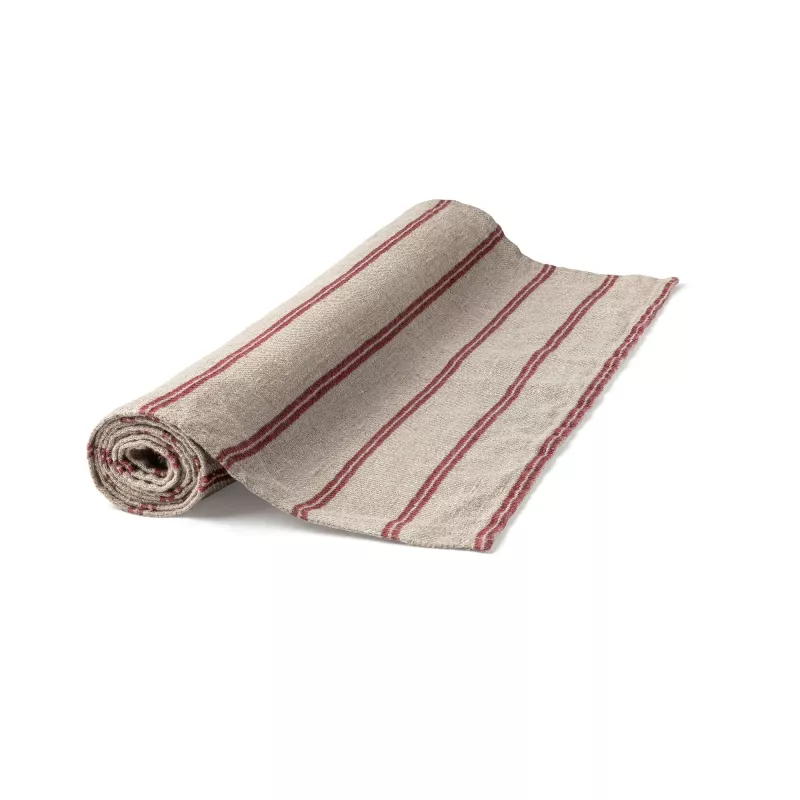 Löpare Linåker - Natrur/Röd 44x140