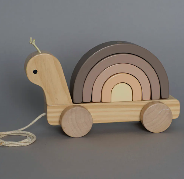 Dragsnigel med regnbåge