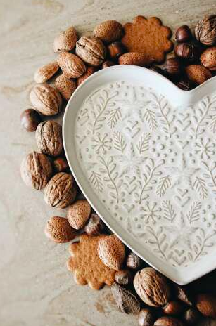 Winterheart fat - vit 24x21x2,5 cm