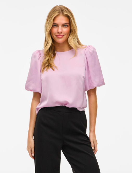 VIEllette 2/4 satin puff Top