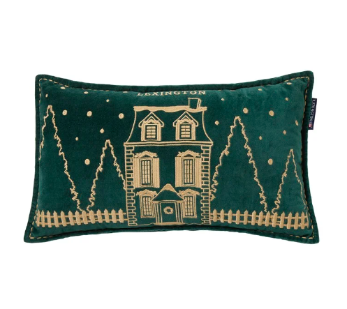 Winter House Kudde Green/Beige