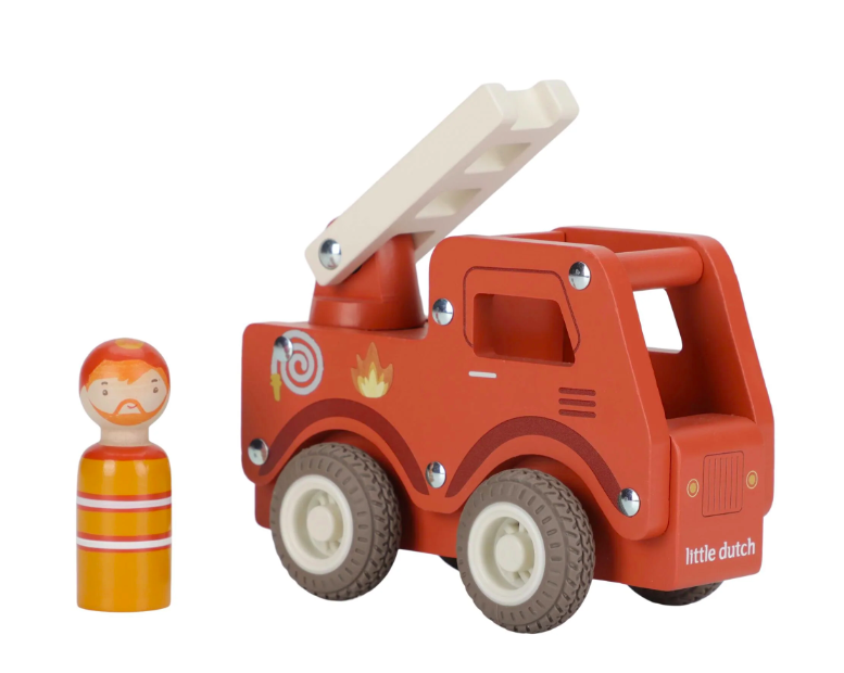 Little Dutch - brandbil m/traefigur FSC