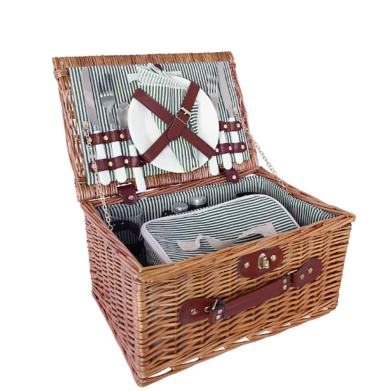 Picknickkorgset Vendela Liten grön