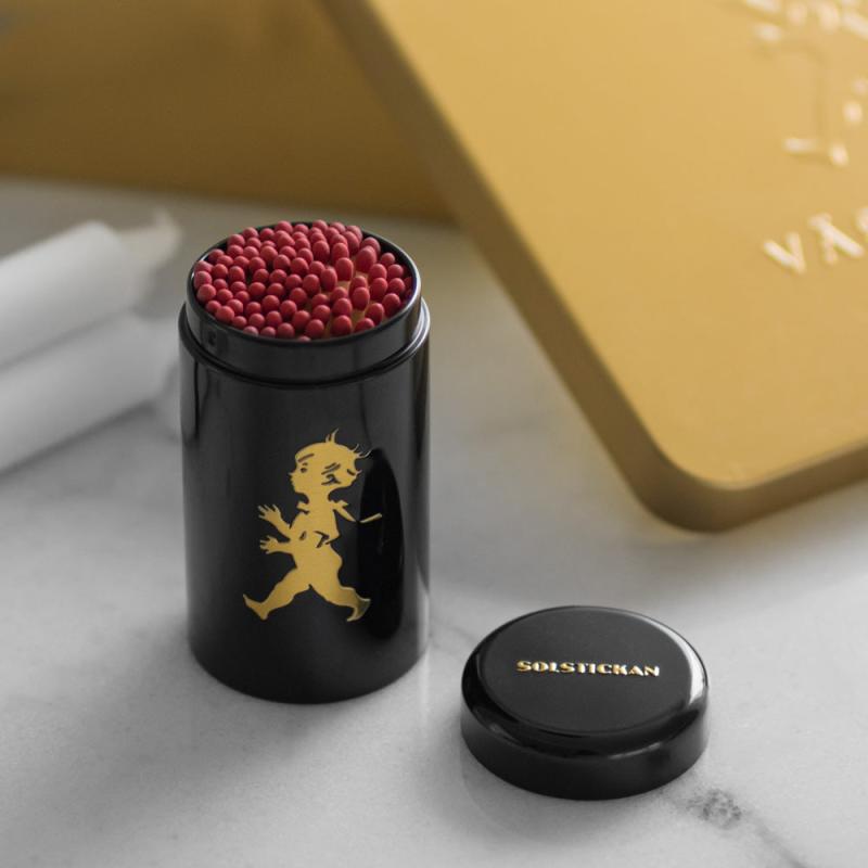 Tändsticksrör Svart-Guld - 100st tändst.