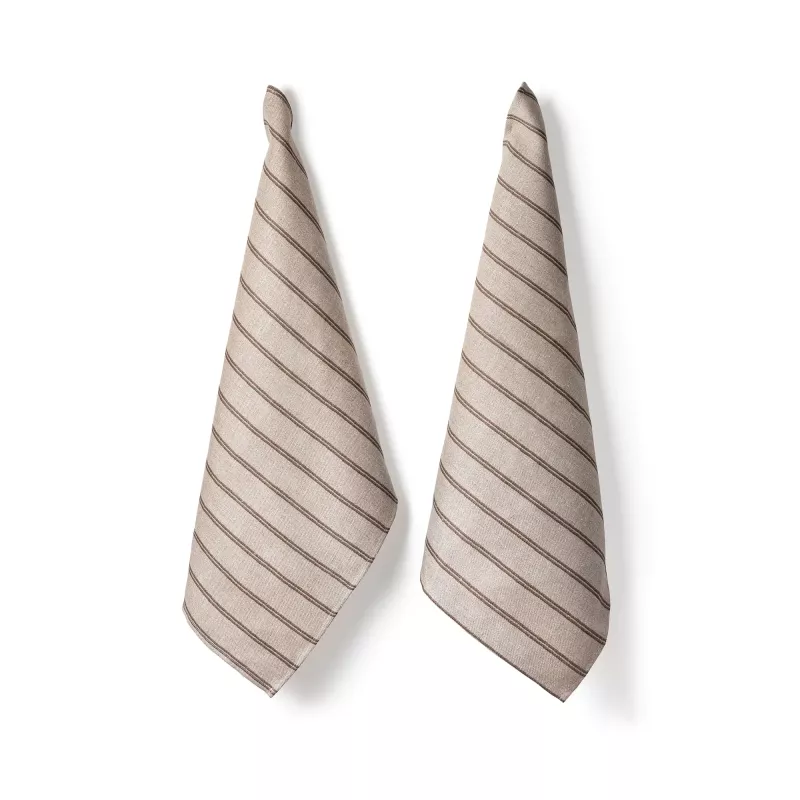 Handduk Linåker 2-pack - Natur/Brun 50x70