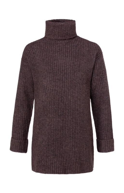 Rollneck Sweater w. folded cuffs