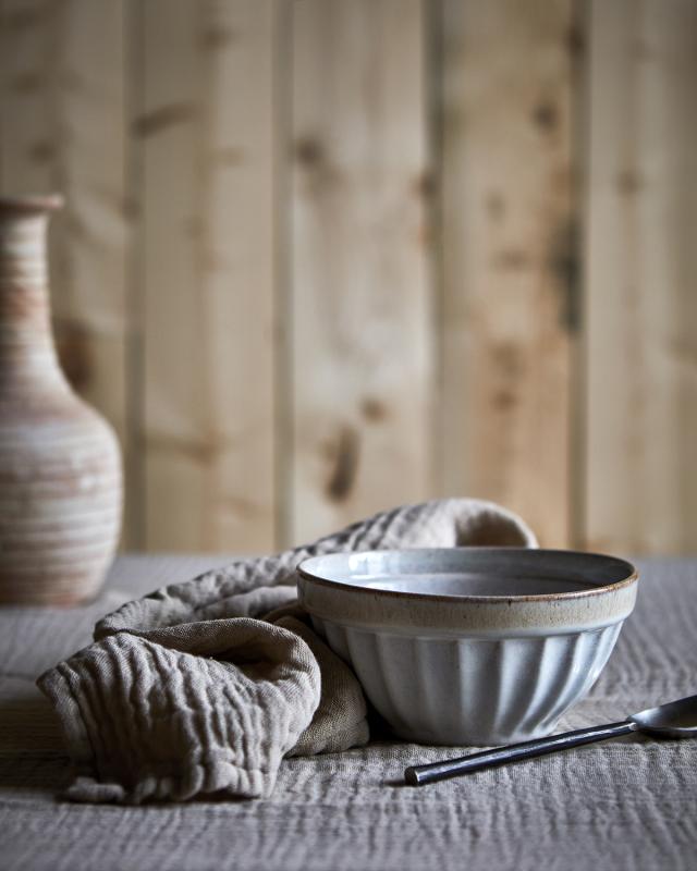 COSTA Skål L, Beige/flerfärgad