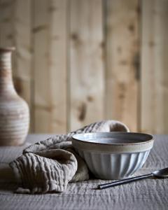 COSTA Skål L, Beige/flerfärgad