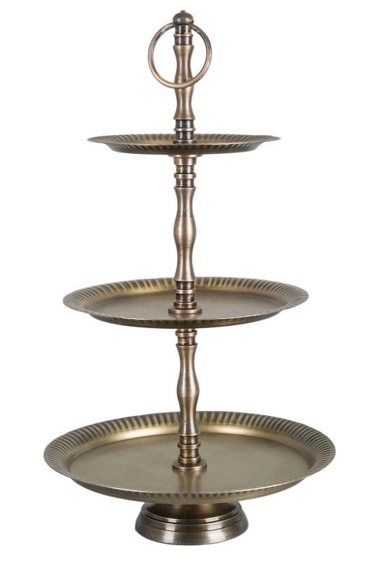 A lot decoration Rand Våningsfat Antik Mässing 25cm