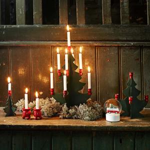 Träljusgran för 5 julgransljus