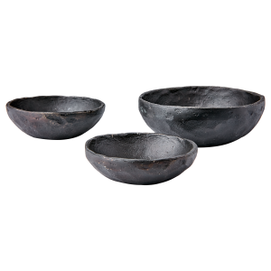 Affari ODIN Skål set om 3 Järn Svart 9 cm