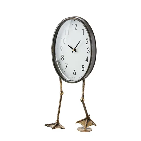 Klocka på fågelben, Svart & Mässing - Affari