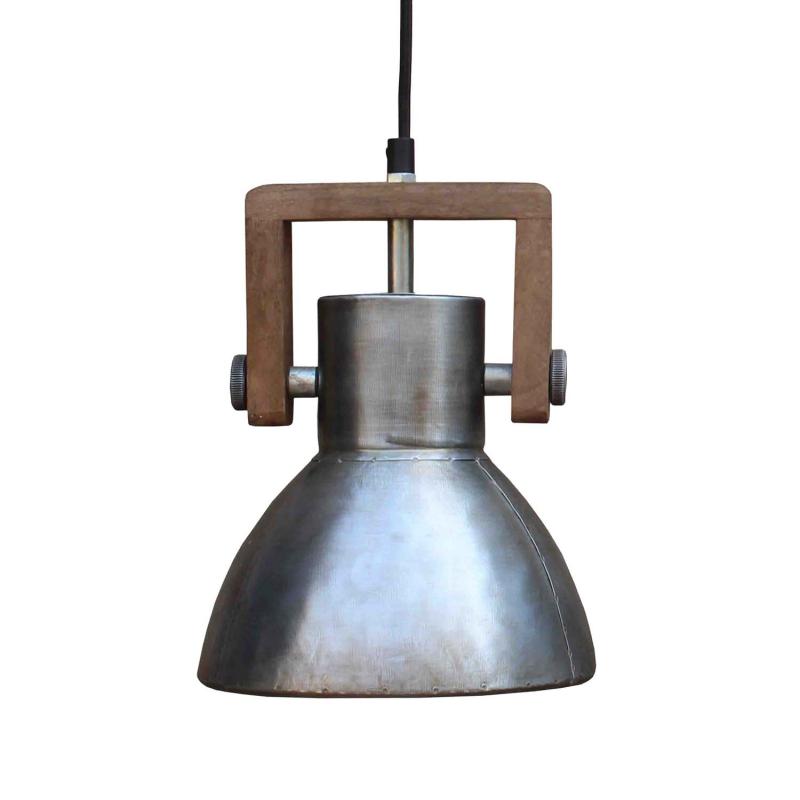 grå modern industrilampa i metall