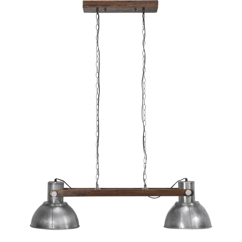 Taklampa i industristil - Ashby dubbel industrilampa