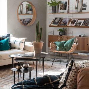 Bord James i patinerad metall - metallbord