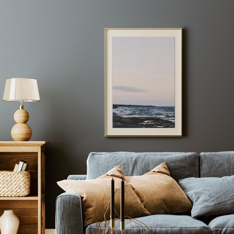 Poster "Byrum" - Fotografi av havet en sommarkväll