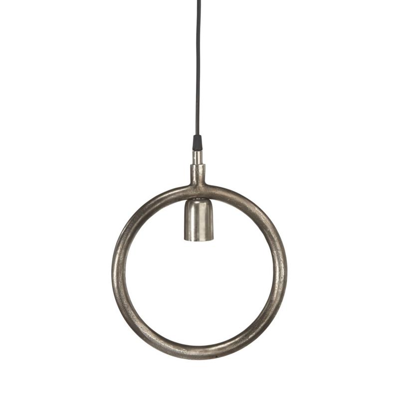 Lampa Circle - rund lampa - råsilver