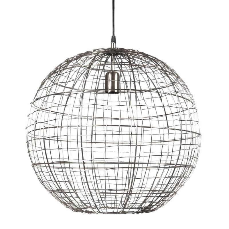 klotlampa i nät av metall