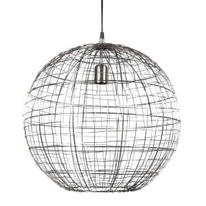 klotlampa i nät av metall