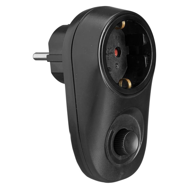 svart dimmer för vägguttag