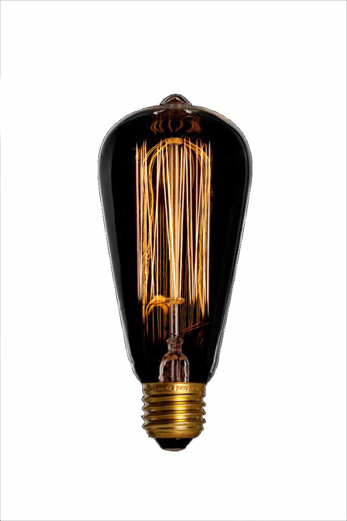 Edison glödtrådslampa på 40w