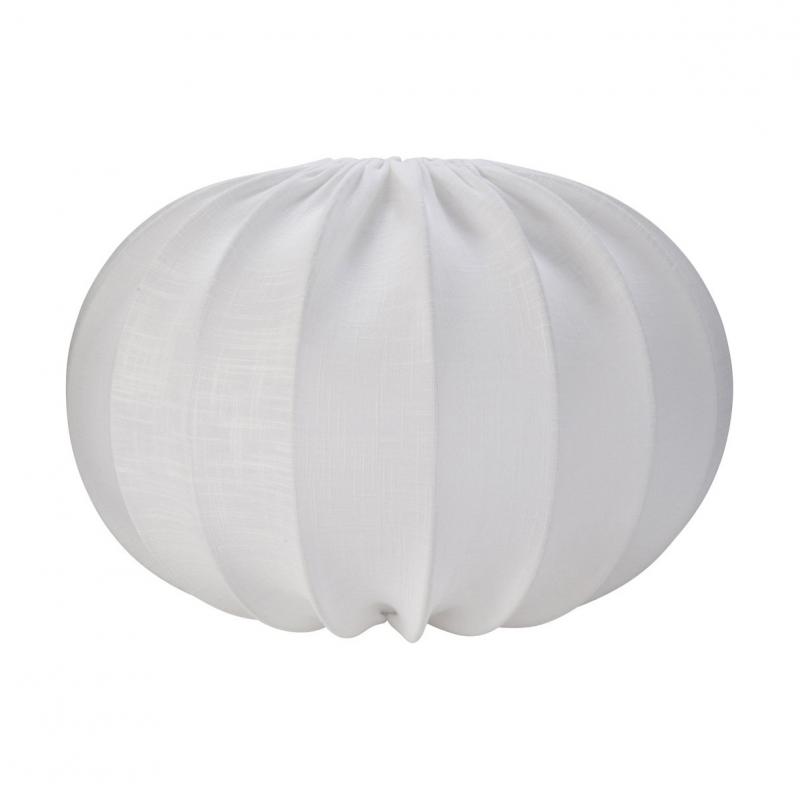 vit oval tyglampa – Hilma