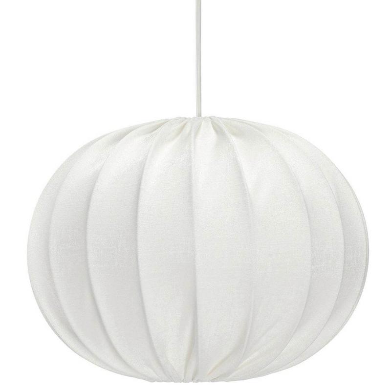 Hilma taklampa - BOLLAMPA i tyg PR Home Elfenbenvit