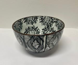 Olsson & Jensen Saga skål svart & vitt 12,5 cm