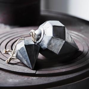 Julpynt - diamant i zink fr Madam Stoltz